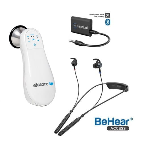 ZESTAW-Telemedyczny-Diagnostyczny-Stetoskop-Elektroniczny-eKuore-+-Słuchawki-bezprzewodowe-BeHear-NOW