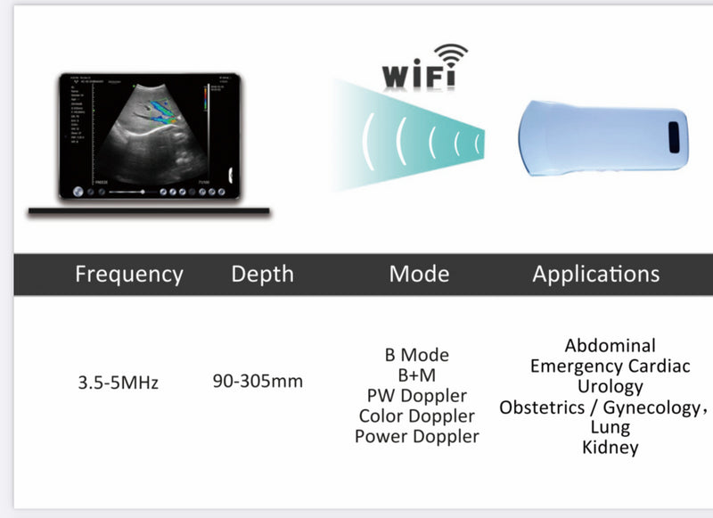 Ultrasonograf-C10-CT-color-doppler-WiFi-convex--bezprzewodowe-potęczne-USG-POCUS-sonda-192-elementów