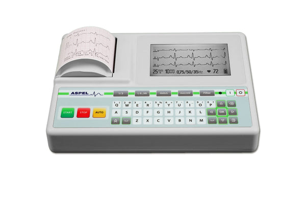 Elektrokardiograf AsCARD Green v.05.101 (wyświetlacz mono)